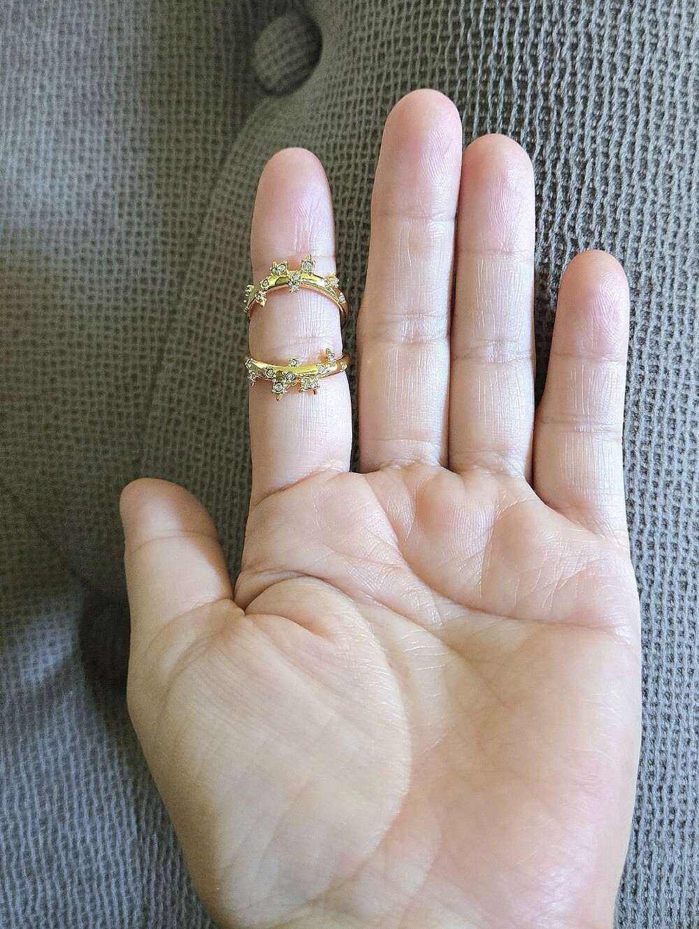 Alexis Bittar Double✌️ Banded Gold💛 Satellite🛰 Ring💍 - Picture 4 of 16